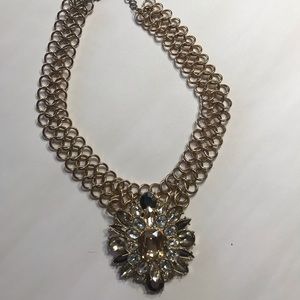 Gold statement necklace